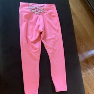 Strappy Fabletics powerhold workout leggings